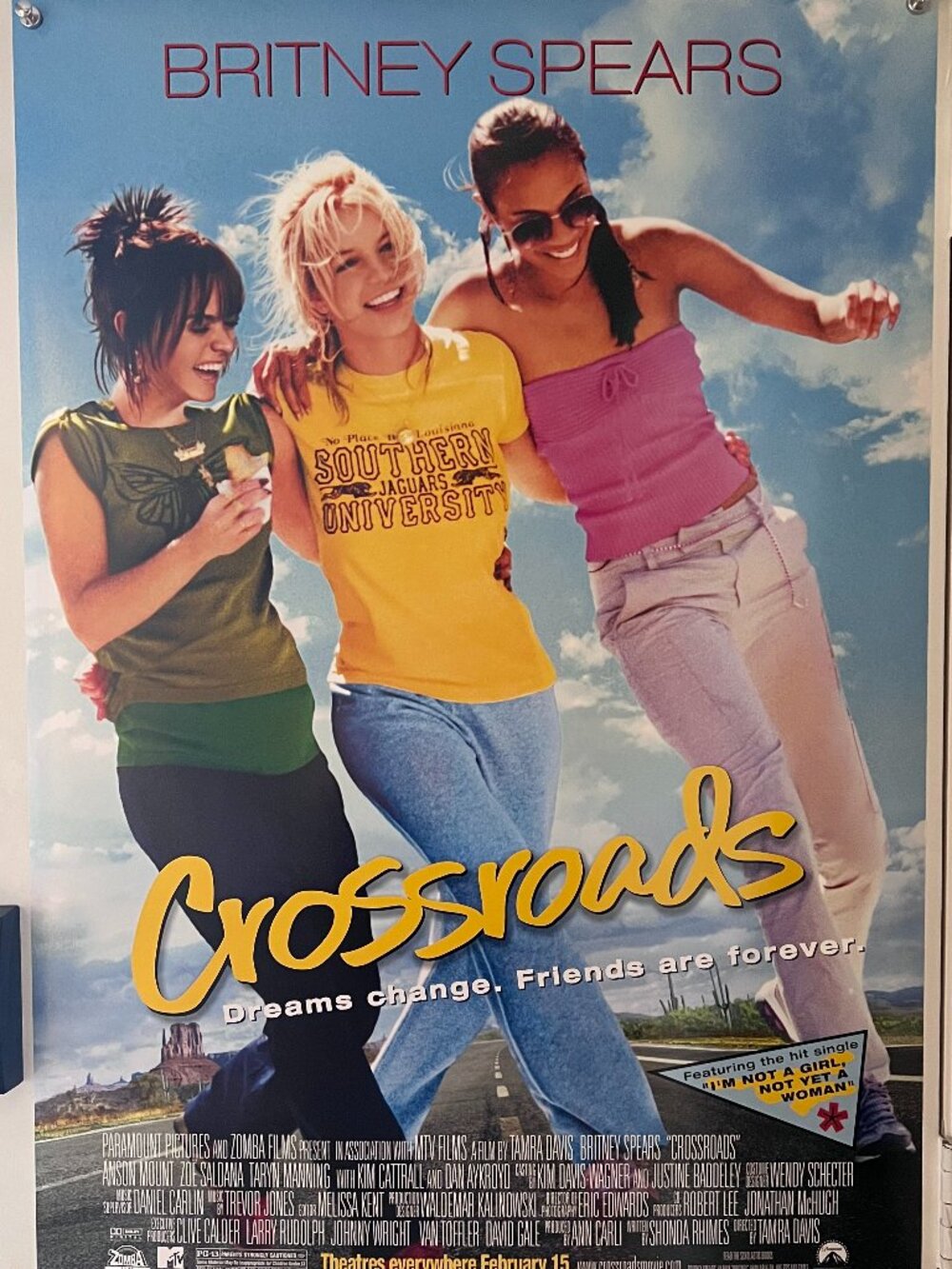 CROSSROADS (2002) - ORIGINAL DOUBLE SIDED MOVIE POSTER